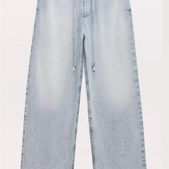 rag & bone Light Blue Wide Leg Pants